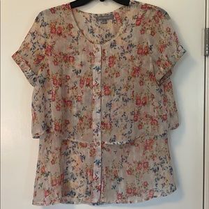 NY Collection Floral blouse